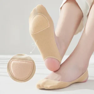 Women Ultra Thin Invisible Socks with Forefoot Pads