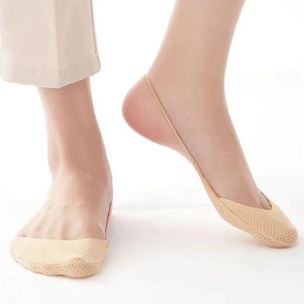 Women Silicone Non‑Slip Invisible Heel Socks