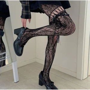 sg-11134201-8262o-mjjbc4n14sue0b Dark Night Bow Fishnet Mesh Jumpsuit