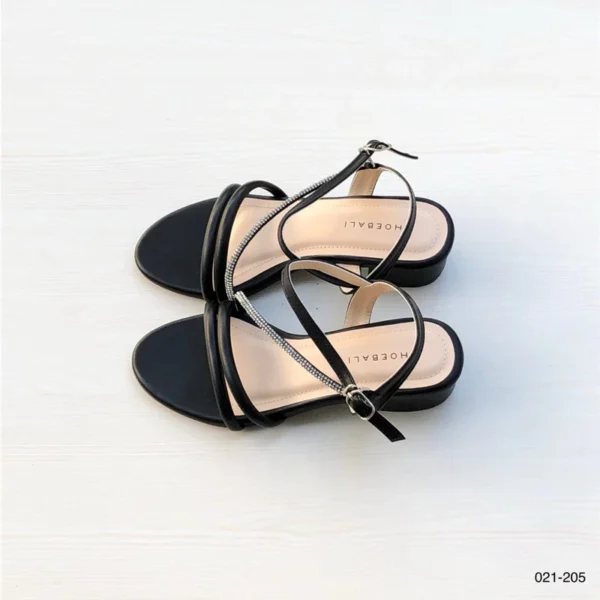 City Walk Strap Heels in Black