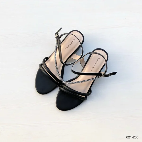 City Walk Strap Heels in Black