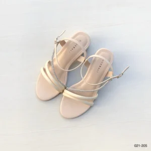 City Walk Strap Heels in Nude