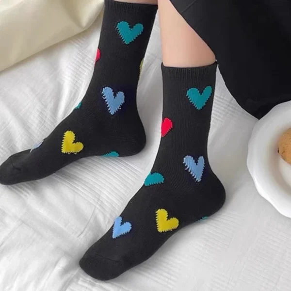 my-11134207-820lf-mgi18d0wfjezfe Set of 2 All Loves Mid Calf Socks