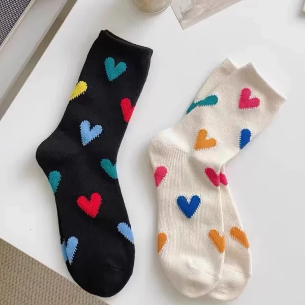 my-11134207-820li-mgi18d0xg26m50 Set of 2 All Loves Mid Calf Socks
