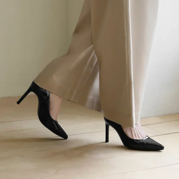 Cameli Enamel Stiletto Heels