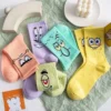 Set of 5 SpongeBob Emoji Long Socks