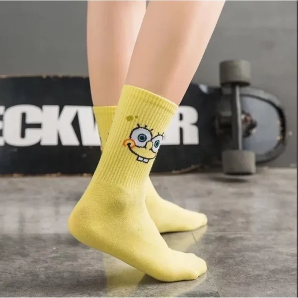 Set of 5 SpongeBob Emoji Long Socks